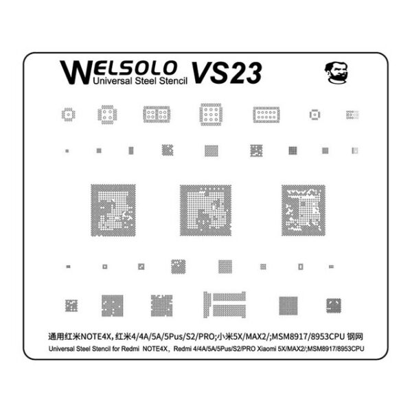 MECHANIC  VS-23  IC BALL PLATE    STEEL STENCILL