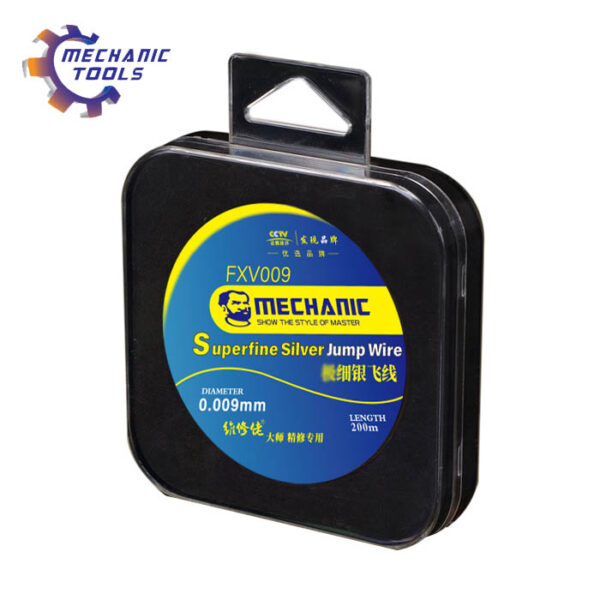 MECHANIC FXV009 FXV08 Superfine Silver Jump Wire 0.009mm 0.008mm Ultra Fine Fly Line for Phone Fingerprint Mainboard Chip Repair