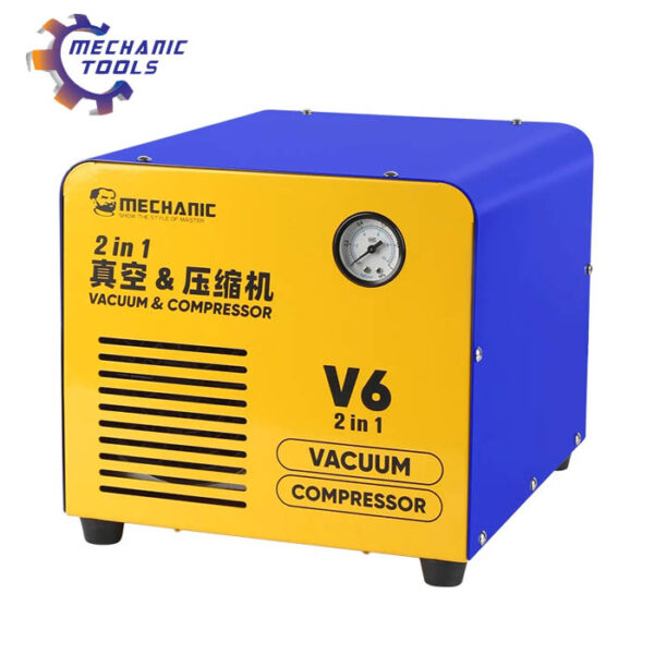 V6 600W 2 in 1 Intelligent Vacuum Compressor machine used with laminator for phone LCD/right screen repair